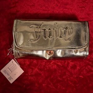 Juicy Couture Metallic Gold cosmetic bag